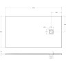 Душевой поддон из искусственного мрамора BELBAGNO TRAY-MR-UNO-AH-160/90-35-W-BO